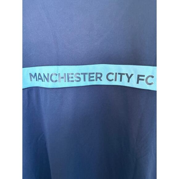 Manchester City FC Boys Training Jersey Navy Blue Youth Large Soccer Football - Picture 5 of 9